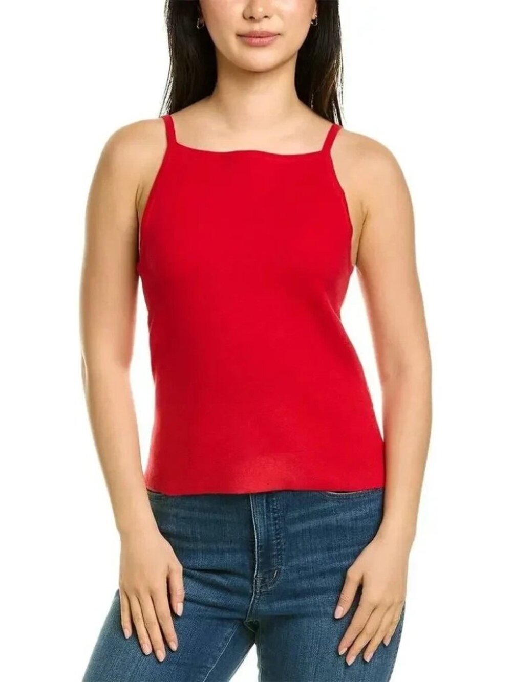 Madewell Apron Sweater Tank Top Bandana Red Soft & Stretchy Medium